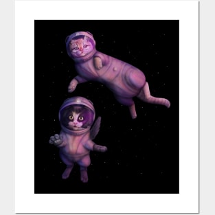 Space cats Posters and Art